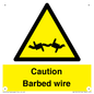 WU12410: Caution Barbed wire