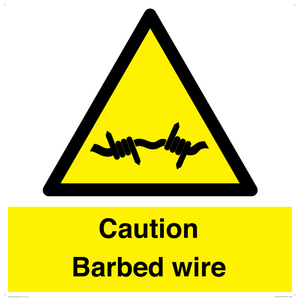 WU12410: Caution Barbed wire