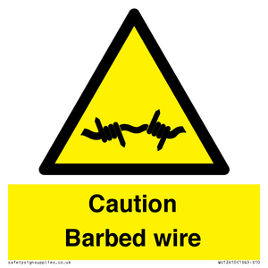 WU12410: Caution Barbed wire