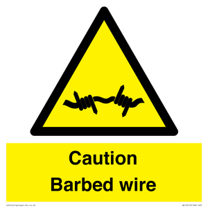 WU12410: Caution Barbed wire