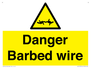 WU14778: Danger Barbed wire
