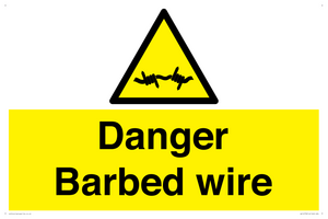 WU14778: Danger Barbed wire
