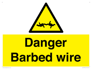 WU14778: Danger Barbed wire