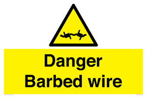 WU14778: Danger Barbed wire