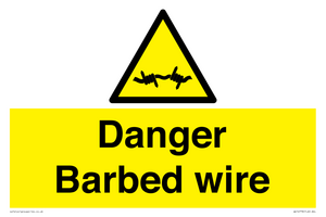 WU14778: Danger Barbed wire