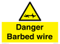 WU14778: Danger Barbed wire