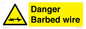 WU14778: Danger Barbed wire