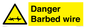 WU14778: Danger Barbed wire