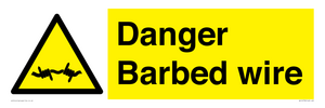 WU14778: Danger Barbed wire