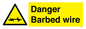 WU14778: Danger Barbed wire