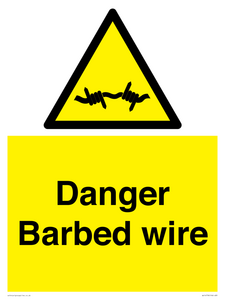 WU14778: Danger Barbed wire