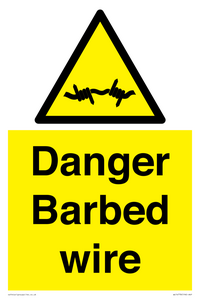 WU14778: Danger Barbed wire