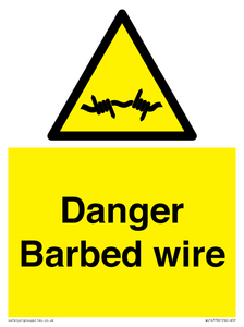 WU14778: Danger Barbed wire