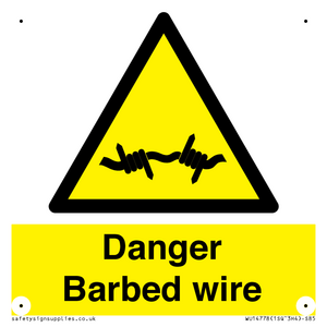 WU14778: Danger Barbed wire
