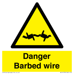 WU14778: Danger Barbed wire