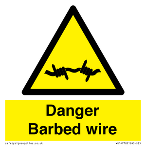 WU14778: Danger Barbed wire