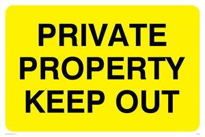 WU500: private property keep out