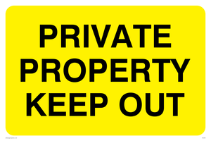 WU500: private property keep out