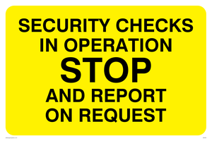 WU502: security checks in operation stop and report on request