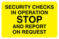 WU502: security checks in operation stop and report on request
