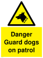 WU5410: Danger Guard Dogs Sign