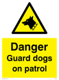 WU5410: Danger Guard Dogs Sign