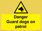 WU5410: Danger Guard Dogs Sign
