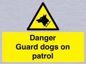 WU5410: Danger Guard Dogs Sign