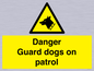 WU5410: Danger Guard Dogs Sign