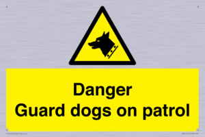WU5410: Danger Guard Dogs Sign