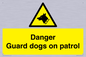 WU5410: Danger Guard Dogs Sign