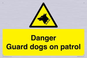 WU5410: Danger Guard Dogs Sign