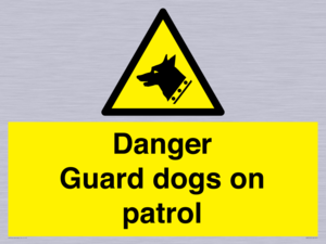 WU5410: Danger Guard Dogs Sign