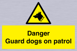 WU5410: Danger Guard Dogs Sign