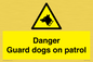 WU5410: Danger Guard Dogs Sign