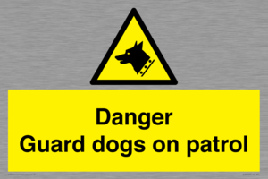 WU5410: Danger Guard Dogs Sign