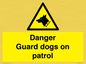 WU5410: Danger Guard Dogs Sign