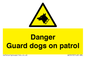 WU5410: Danger Guard Dogs Sign