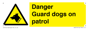 WU5410: Danger Guard Dogs Sign