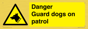 WU5410: Danger Guard Dogs Sign