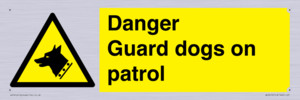 WU5410: Danger Guard Dogs Sign