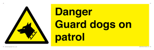 WU5410: Danger Guard Dogs Sign