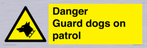 WU5410: Danger Guard Dogs Sign