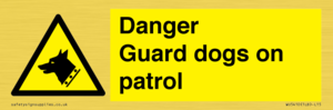 WU5410: Danger Guard Dogs Sign