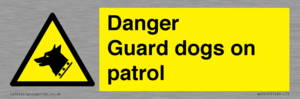 WU5410: Danger Guard Dogs Sign