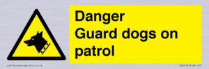 WU5410: Danger Guard Dogs Sign