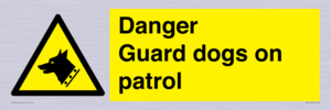 WU5410: Danger Guard Dogs Sign