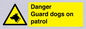 WU5410: Danger Guard Dogs Sign
