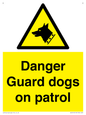 WU5410: Danger Guard Dogs Sign