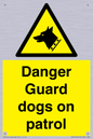 WU5410: Danger Guard Dogs Sign